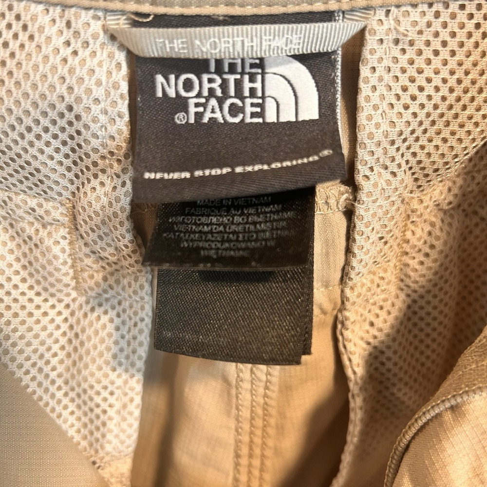 North Face Cargo Pants Mens 38x32 Tan  Rip Stop Lightweight Utility Hiking EUC - Picture 12 of 16